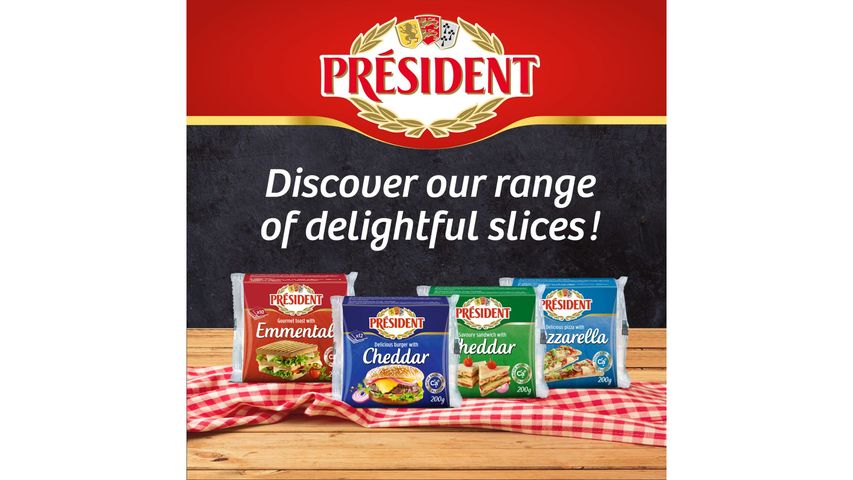 President Brand Burger Sliced Cheese 200 g