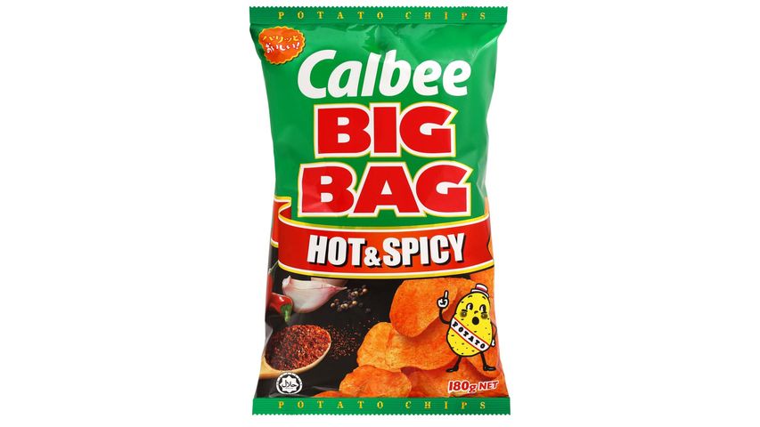 Calbee Big Bag Potato Chips Hot & Spicy 180g