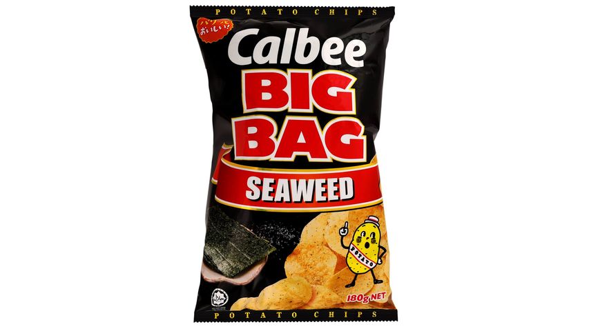 Calbee Big Bag Potato Chips Seaweed 180g