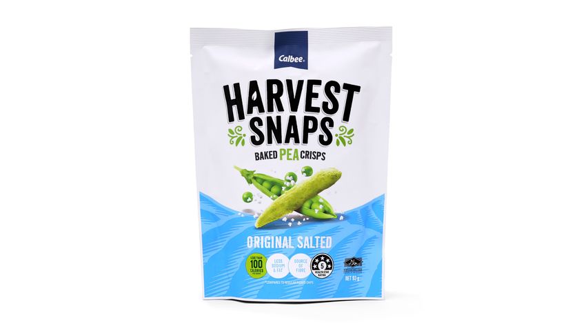 Calbee Harvest Snaps Original Salted Baked Pea Crisps | 93g