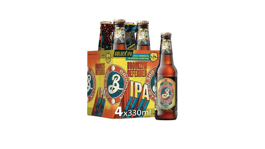 Brooklyn Defender IPA Craft Beer 4s x 330ml