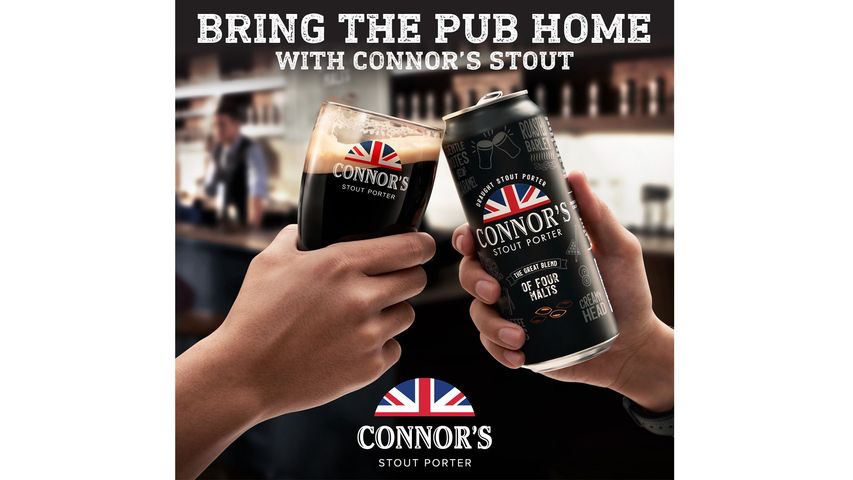 Connor's Stout Porter Draught Can 4s x 490ml