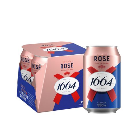 Kronenbourg 1664 RosÃ© Wheat Beer Can 4s x 320ml