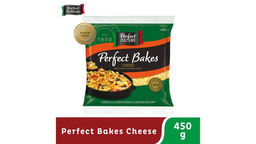 Perfect Italiano Grated Perfect Bakes Cheese 450g