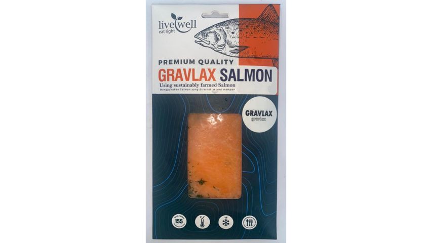 Livewell Salmon Gravlax 75g