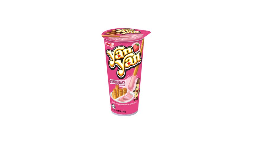 Meiji Yan Yan Stick Biscuits - Strawberry 50g
