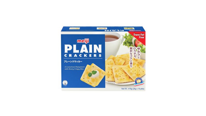Meiji Plain Crackers - Original (16 x 26g) 416g