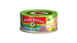 Ayam Brand Tuna Chunks in Olive Oil - Light 150g
