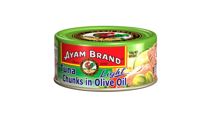 Ayam Brand Tuna Chunks in Olive Oil - Light 150g