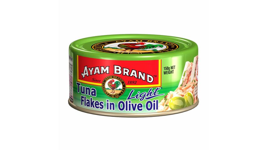 Ayam Brand Tuna Flakes in Olive Oil - Light 150g