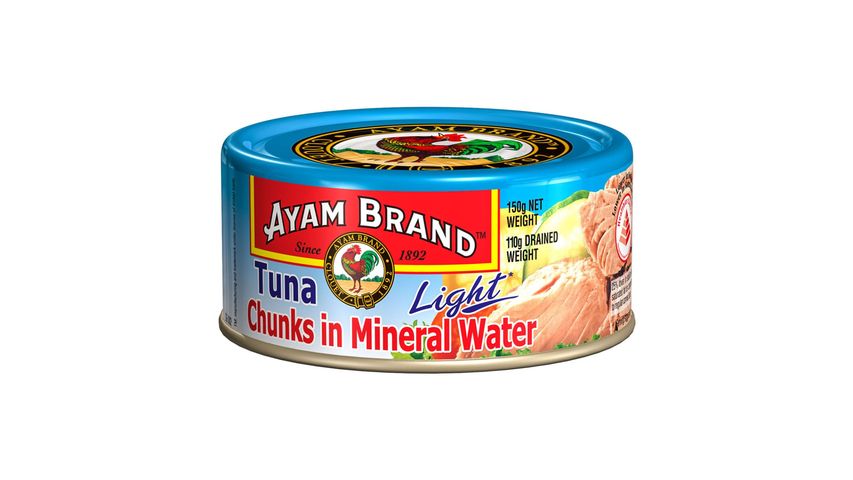 Ayam Brand Tuna Chunks in Mineral Water - Light 150g