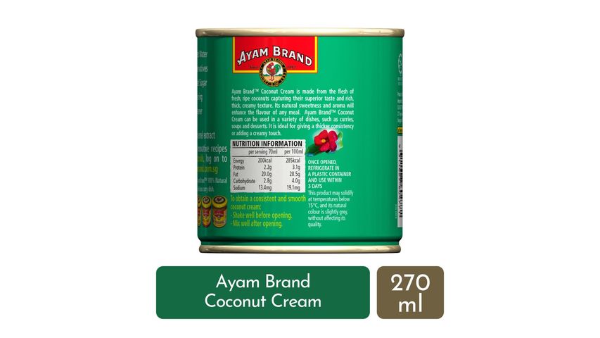 Ayam Brand Coconut Cream 270ml