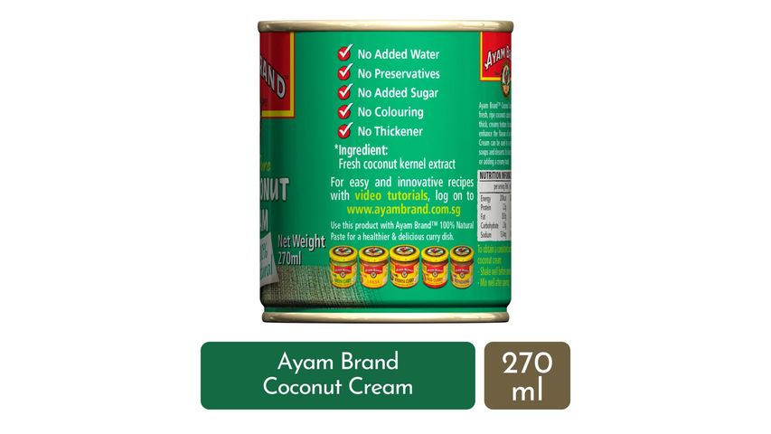 Ayam Brand Coconut Cream 270ml