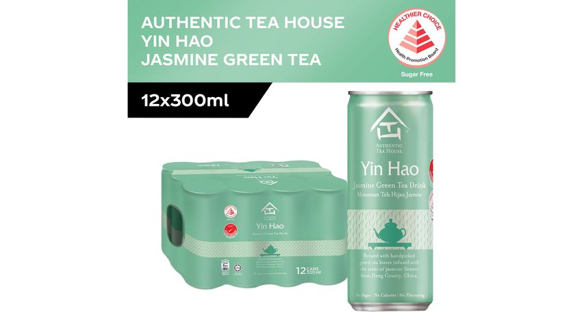 Authentic Tea House Yin Hao Jasmine Green Tea 12 x 300ml (Carton)