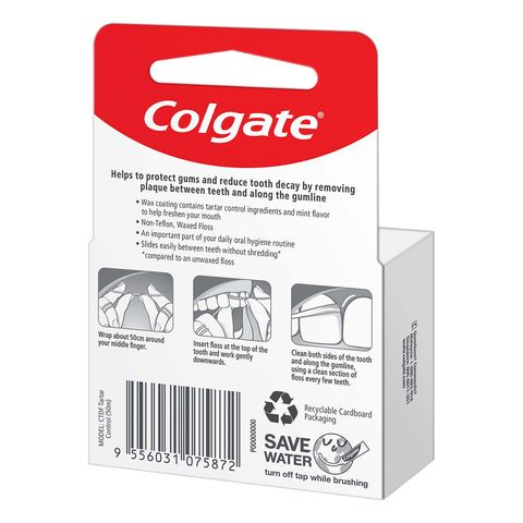 Colgate Tartar Control Dental Floss 50m