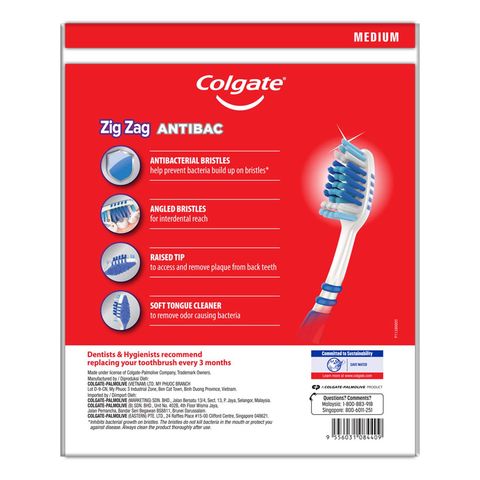 Colgate Toothbrush - Zig Zag Medium 5s