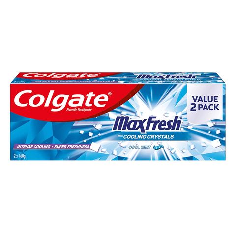Colgate Toothpaste - Max Fresh Cool Mint 160g x 2
