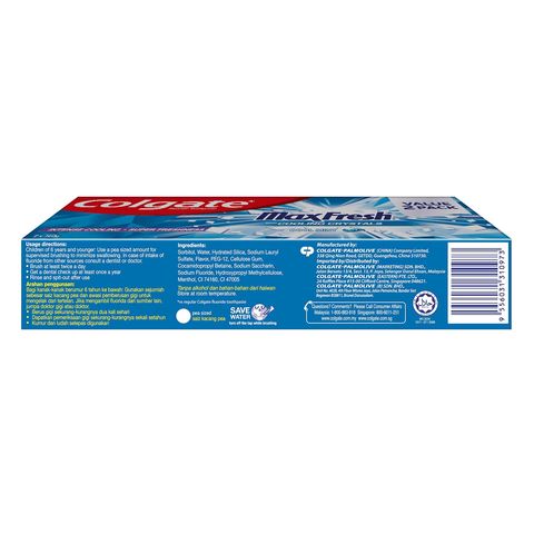 Colgate Toothpaste - Max Fresh Cool Mint 160g x 2