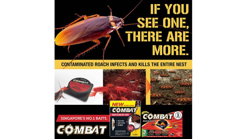 Combat Roach Killer Bait Stations 6pcs x 2g