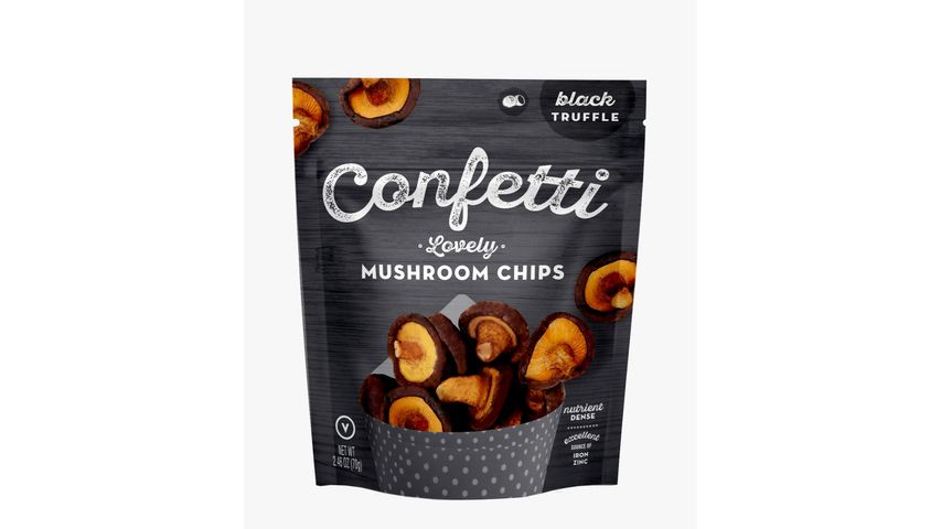 Confetti Snacks Lovely Mushroom Chips Black Truffle 70g