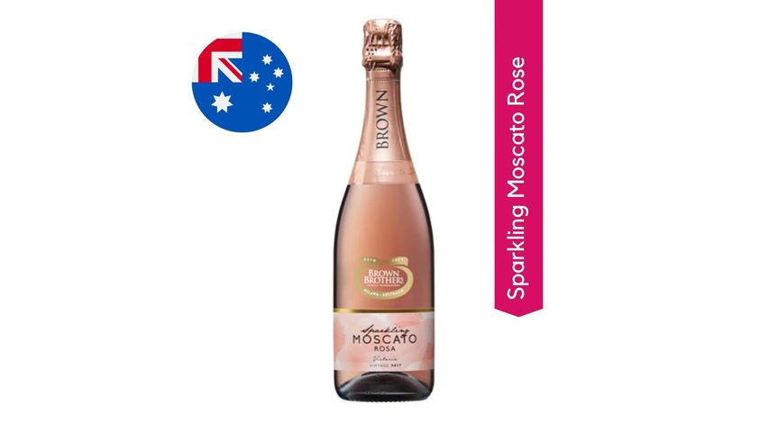 Brown Brothers Sparkling Moscato Rose 750ml