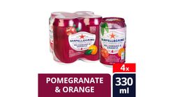 San Pellegrino Melogrando Sparkling Beverage 4 x 330ml (Recyclable)