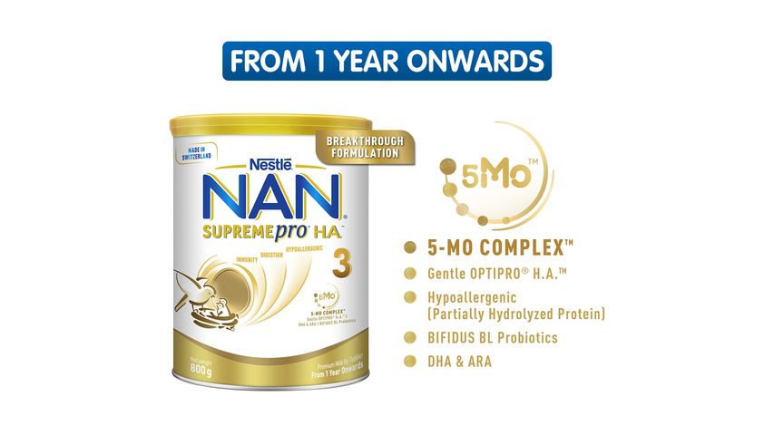 Nan Supreme Pro HA 3 Growing Up Milk 800g