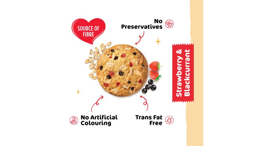Munchy's Oat Krunch Strawberry & Blackcurrant Cookie 208g