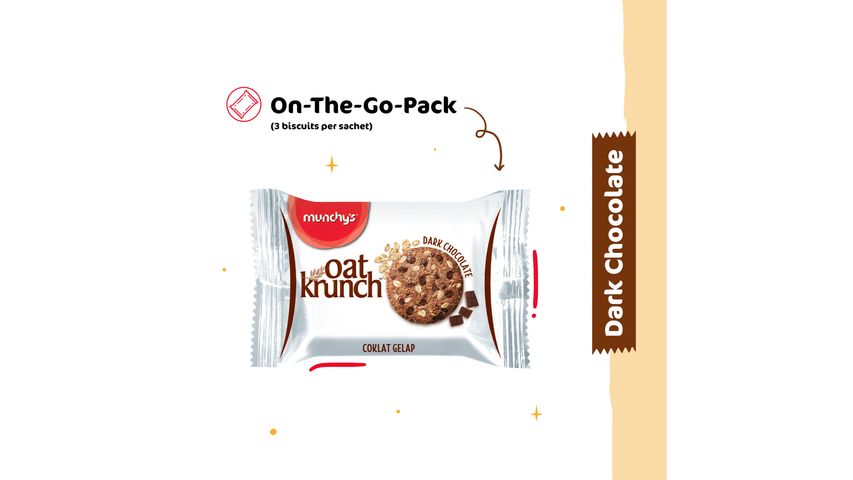 Munchy's Oat Krunch Dark Chocolate Cookies 208g