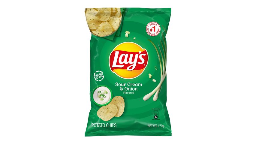 Lay's Sour Cream and Onion Potato Chips 170g