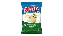 Ruffles Sour Cream and Onion Potato Chips 170g