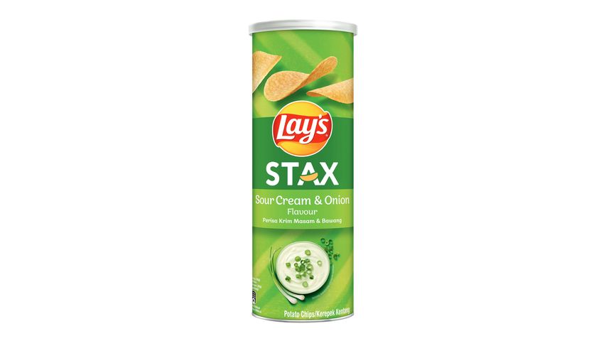Lay's Stax Sour Cream & Onion Potato Chips 135g