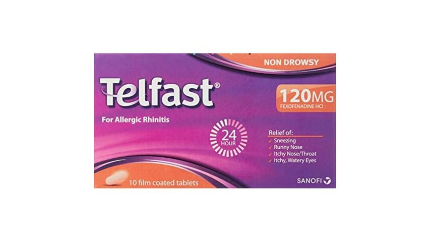 Telfast 120mg 24Hr Allergy Relief Tablets 10s