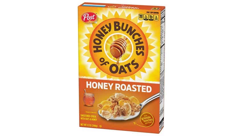 Post Honey Bunches of Oats Honey Roasted Whole Grain Cereal 340g