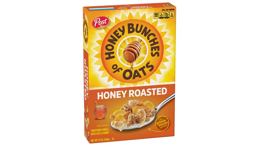 Post Honey Bunches of Oats Honey Roasted Whole Grain Cereal 340g