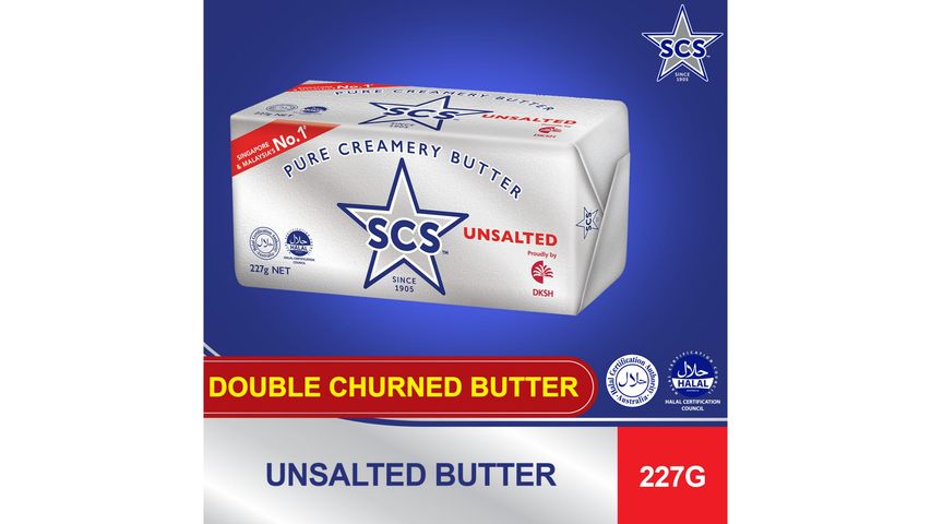 SCS Unsalted Butter 227g
