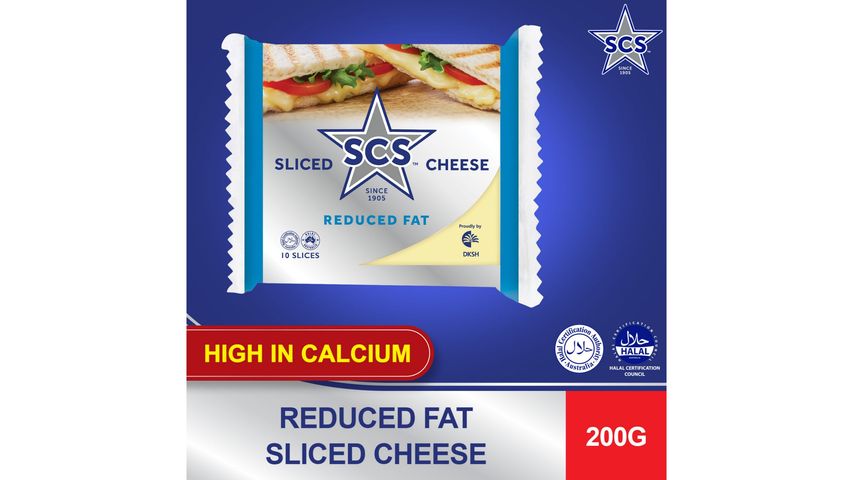 SCS Cheese Singles Reduced Fat 200g