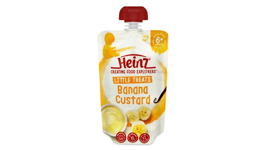 Heinz Banana Custard Baby Food Pouch (6+ Months) 120g