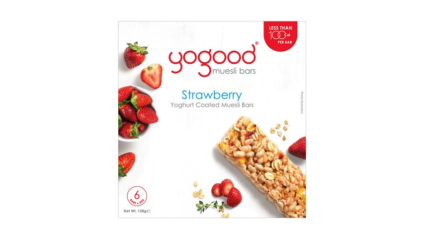 Yogood Strawberry Yoghurt Coated Muesli Bars 6s x 23g