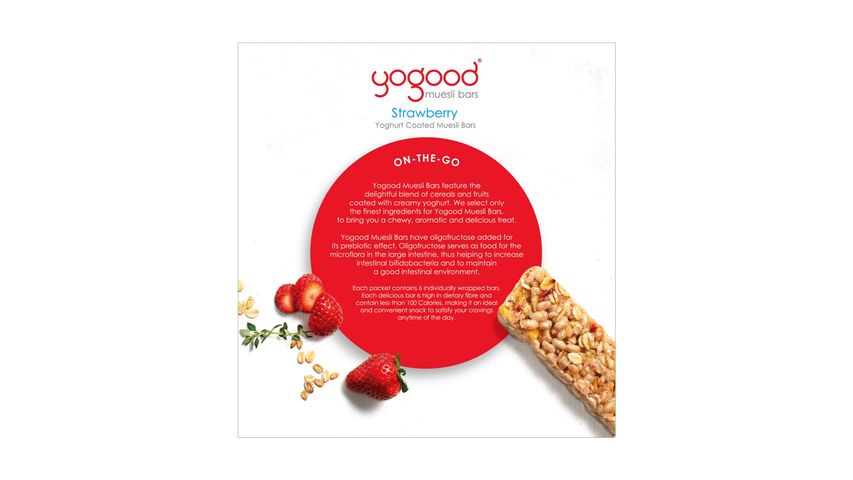 Yogood Strawberry Yoghurt Coated Muesli Bars 6s x 23g