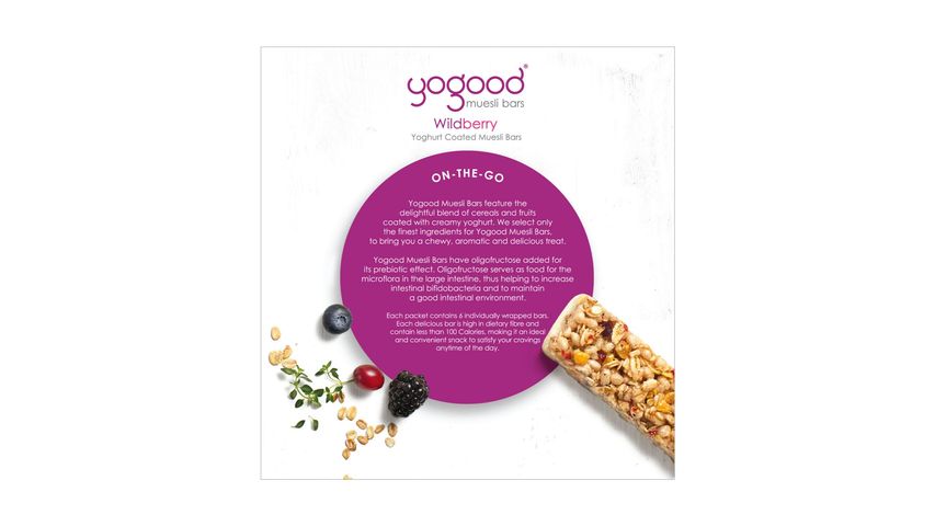 Yogood Wild Berry Museli Bar 138g