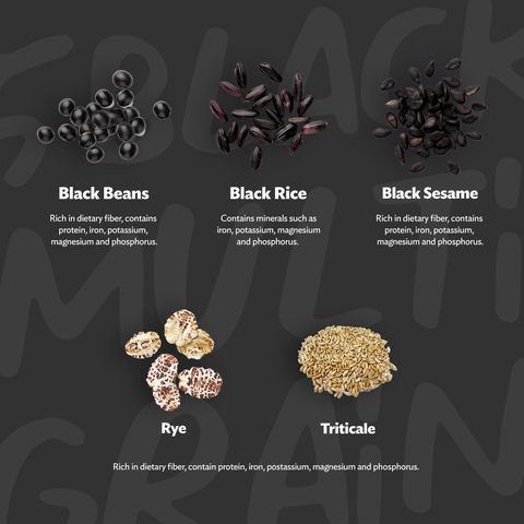 Quaker Oats 5 Black Multigrain Mixed Instant Oatmeal 518g