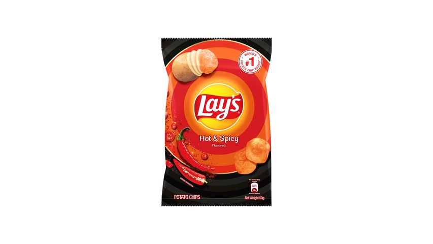 Lay's Hot & Spicy Potato Chips 50g