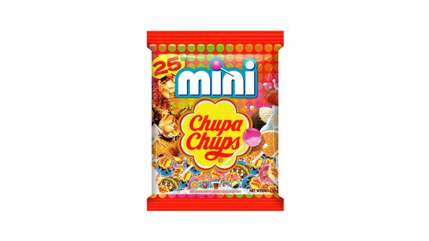 Chupa Chups Mini Bag Assorted Flavours Lollipops 25s 150g