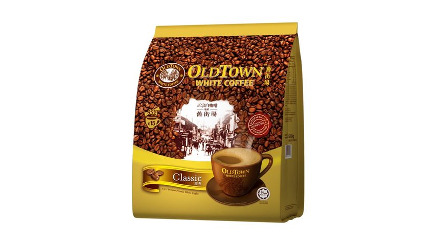 Old Town 3 In 1 Classic White Coffee Mix Sachet 15s x 38g
