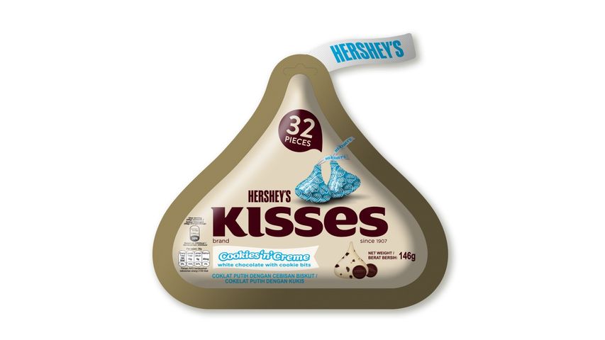 Hershey's Kisses Cookies 'n' Creme Pouch 146g