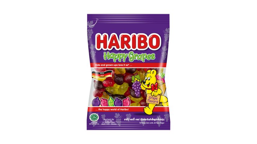 Haribo Grapes Gummy Candy 80G