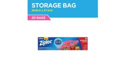 Ziploc Gallon Storage Bag 20s