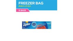 Ziploc Gallon Freezer Bag 15s