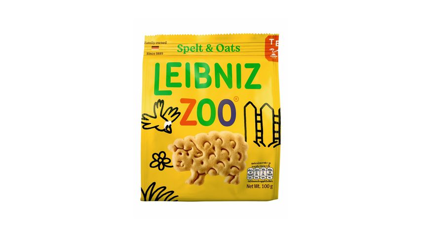 Bahlsen Zoo Spelt & Oats Country Biscuits 100g